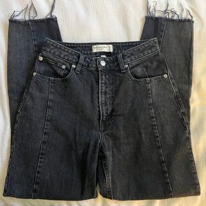 Abercrombie and fitch high waisted curve love black jeans